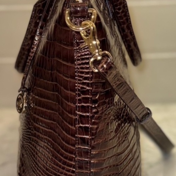 Brahmin Large Duxbury Chestnut Melbourne Leather Bag NWOT RARE RETIRED - Picture 4 of 8